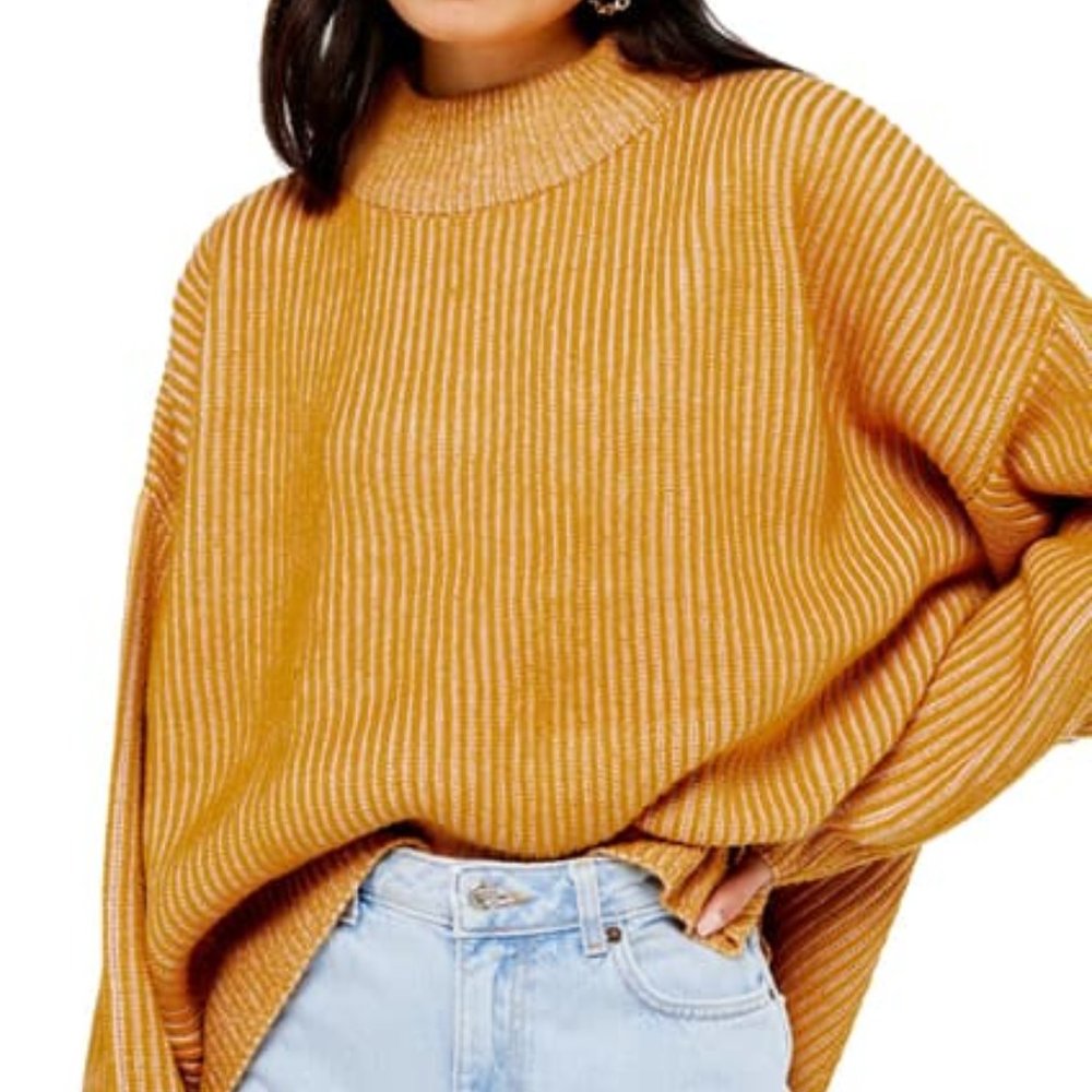 TOPSHOP Mock Neck Sweater